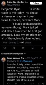 luke wenke x twitter benjamin ryan teeter obsession 2023