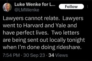 luke wenke x twitter screenshots letter obsession 2023
