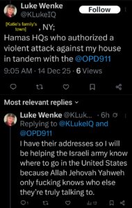 luke wenke katie obsession tweet twitter x screenshot 2025