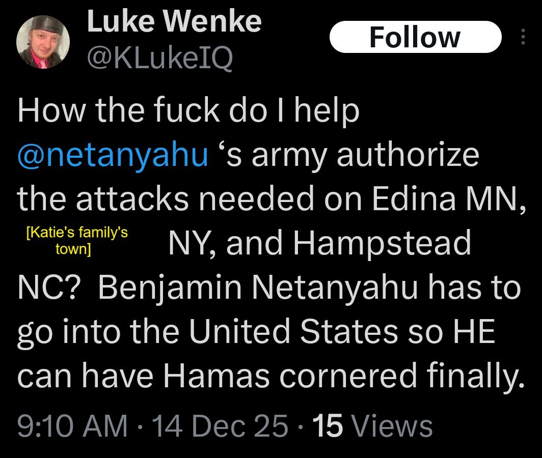 luke wenke katie obsession tweet twitter x screenshot 2025