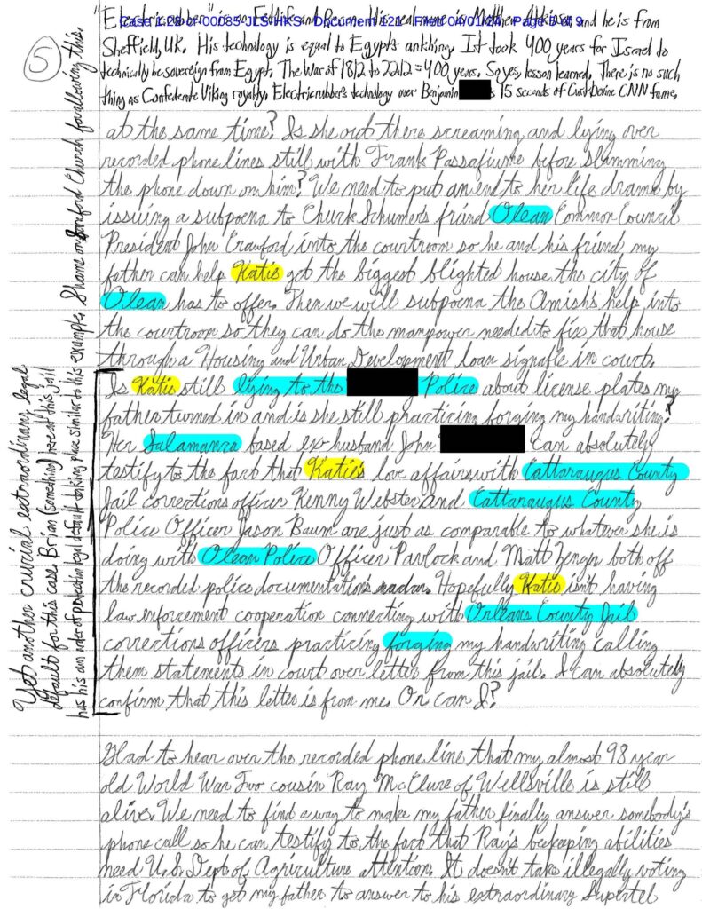 A letter from Luke Wenke to the Honorable John L. Sinatra, Jr.; 04/2024.