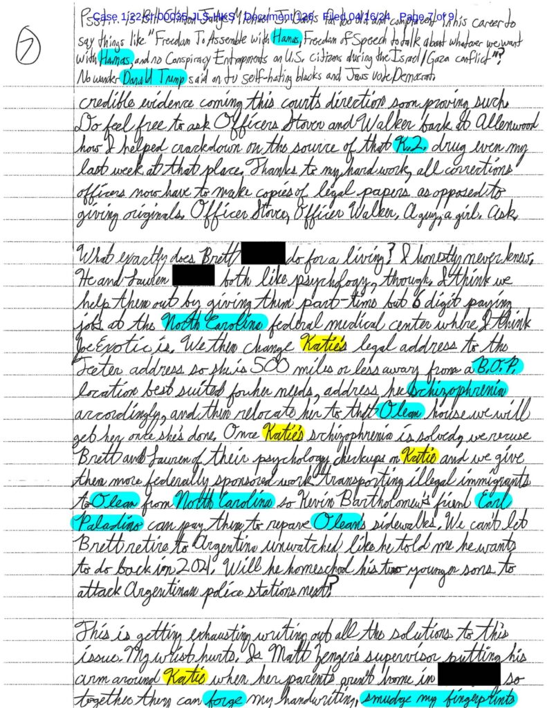 letter from luke wenke to the honorable john l. sinatra jr. april 2024