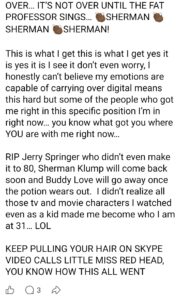 luke wenke facebook screenshot ryan obsession 2023